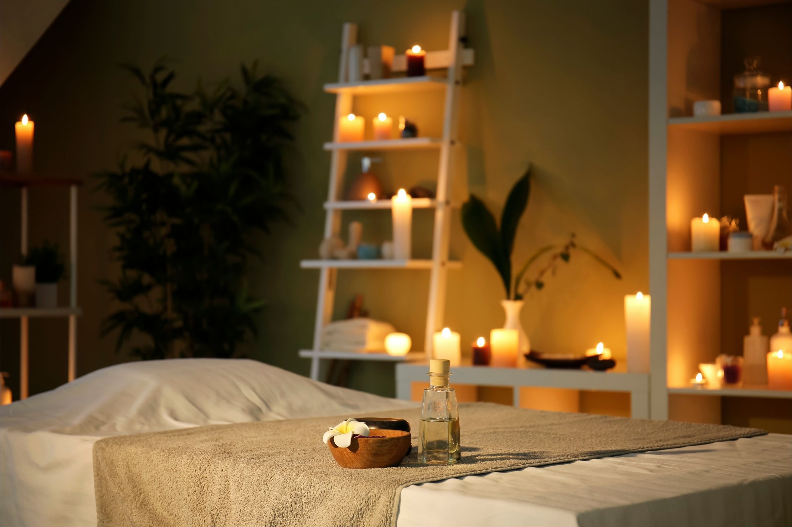 Treatment room at Happy Feet Spa